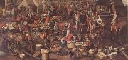 Pieter Aertsen Market Scene(Ecce Homo fragment) (mk14) oil on canvas